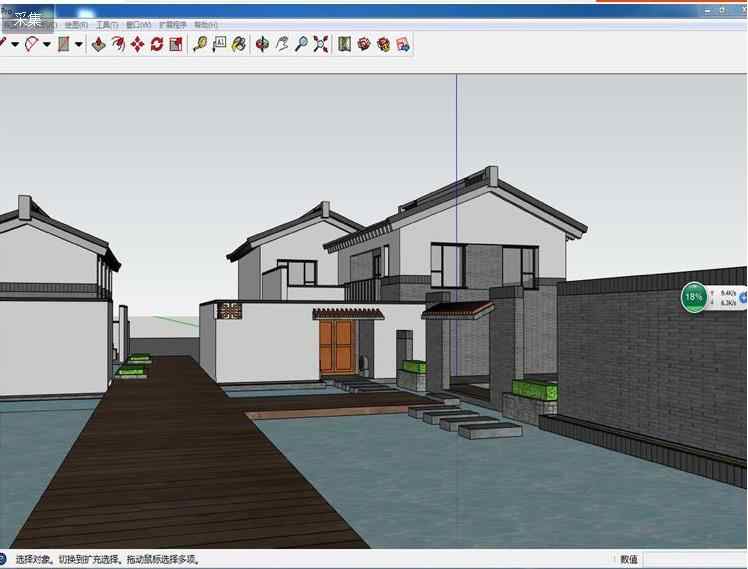 su草图大师sketchup cad vray lumion园林景观效果图制作视频教程