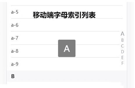 zepto手机端字母索引列表插件源代码下载 - 宋马