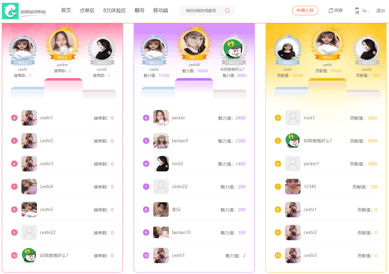 【修复版】带演示陪玩平台源码/游戏陪玩/游戏陪玩付费/美女游戏约玩/游戏代练平台/游戏主播入驻