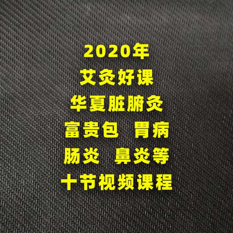 2020年艾灸好课 华夏脏腑灸 富贵包胃病肠炎鼻炎等 十节视频课程 - 宋马