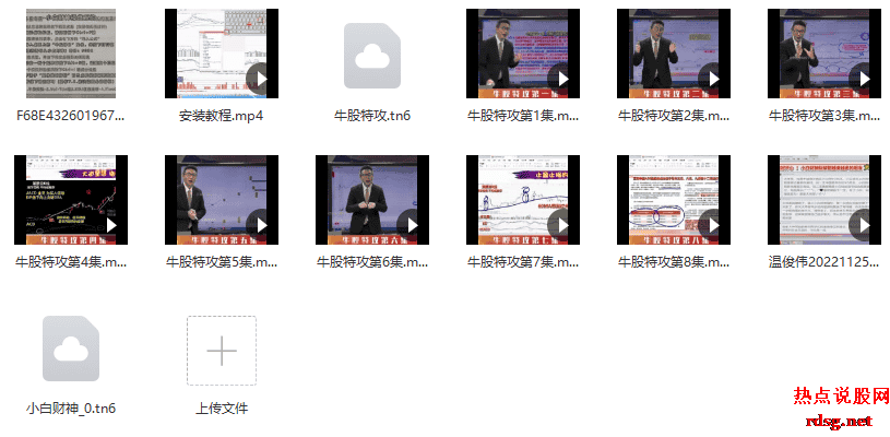 【温俊玮】2022双十一课程牛股特工 视频+指标 13个
