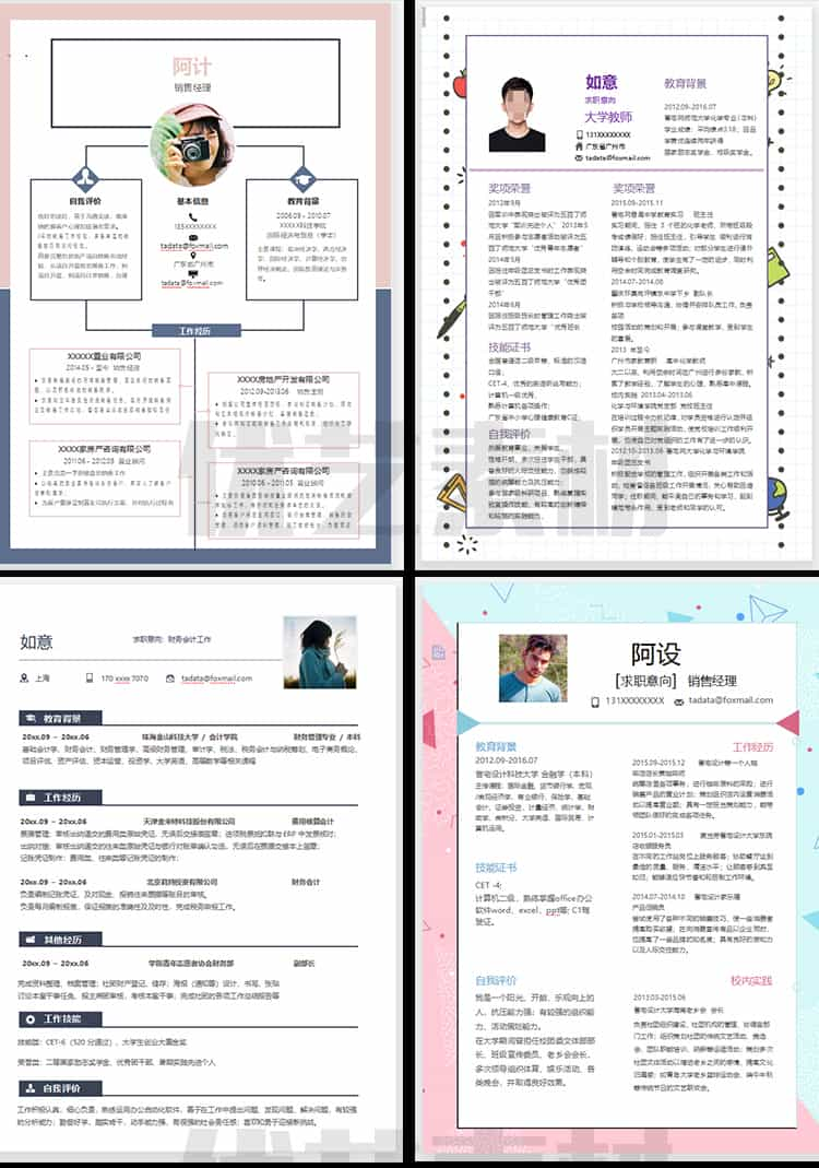 互联网行业计算机程序员IT软件开发个人求职面试word简历模板表插图6