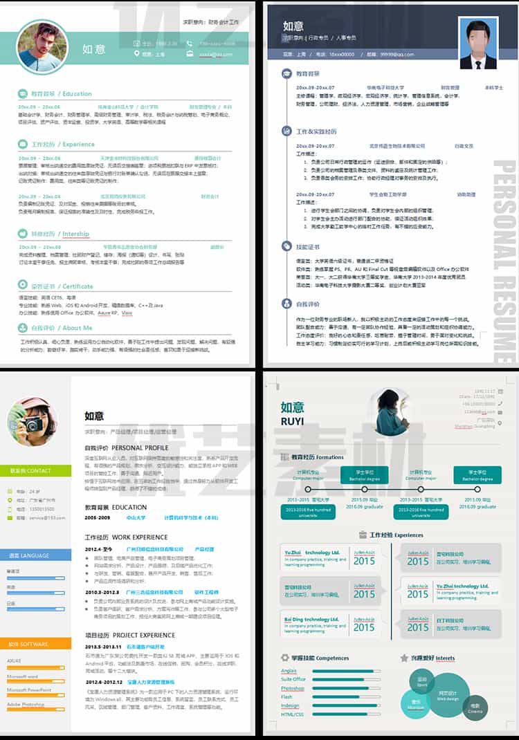 互联网行业计算机程序员IT软件开发个人求职面试word简历模板表插图7