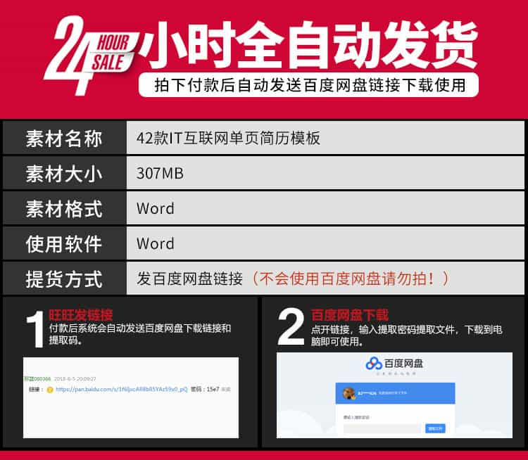 互联网行业计算机程序员IT软件开发个人求职面试word简历模板表插图1