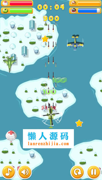 HTML5直升机空战游戏源码下载