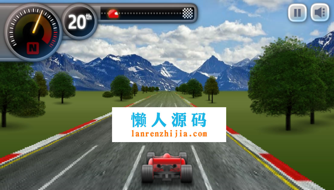 HTML5赛车狂飙游戏源码下载