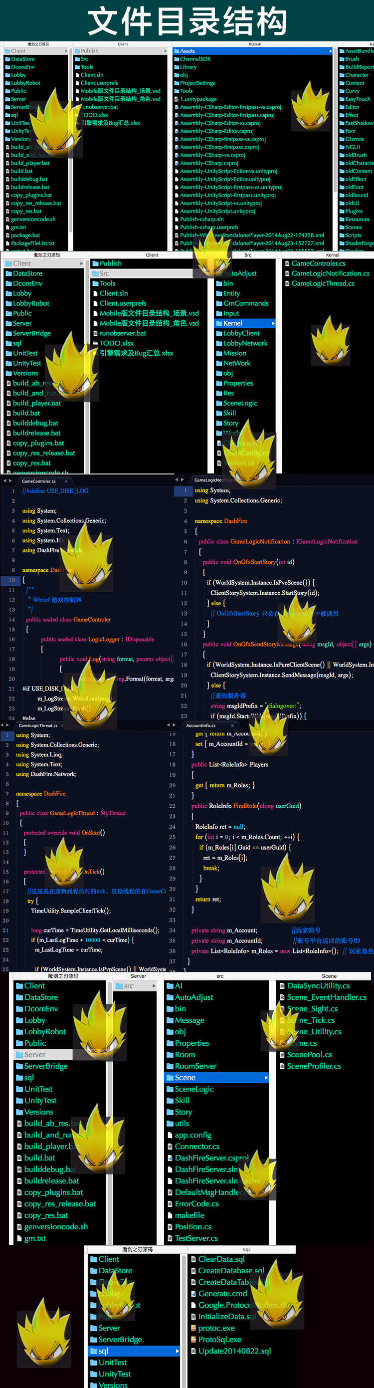 Unity3D/U3D/C#/手游源码/iOS/安卓源码/魔剑之刃源码教程文档