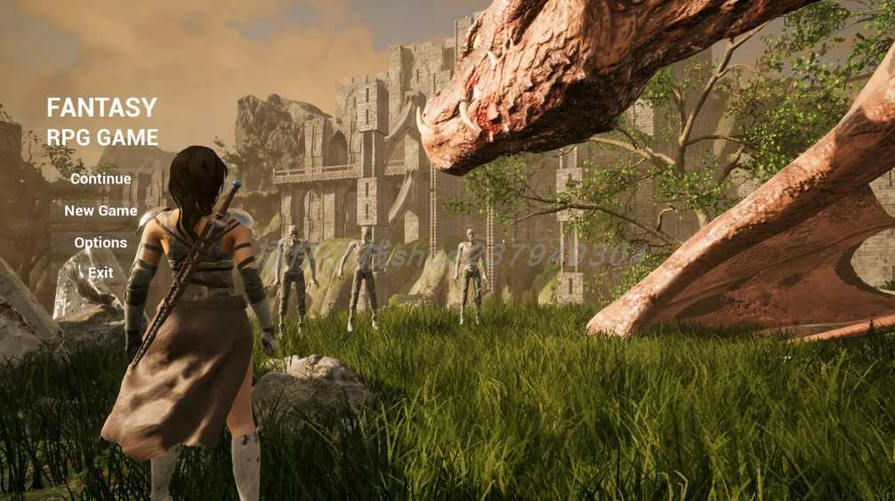 UE4虚幻 幻想角色扮演游戏项目源码 Fantasy RPG Game 4.22-4.25