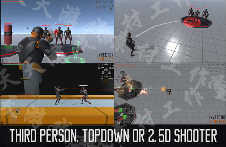 Unity3D/U3D素材资源FPS枪战吃鸡类射击游戏源码开发模板完整项目