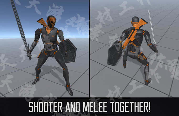 Unity3D/U3D素材资源FPS枪战吃鸡类射击游戏源码开发模板完整项目