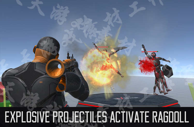 Unity3D/U3D素材资源FPS枪战吃鸡类射击游戏源码开发模板完整项目