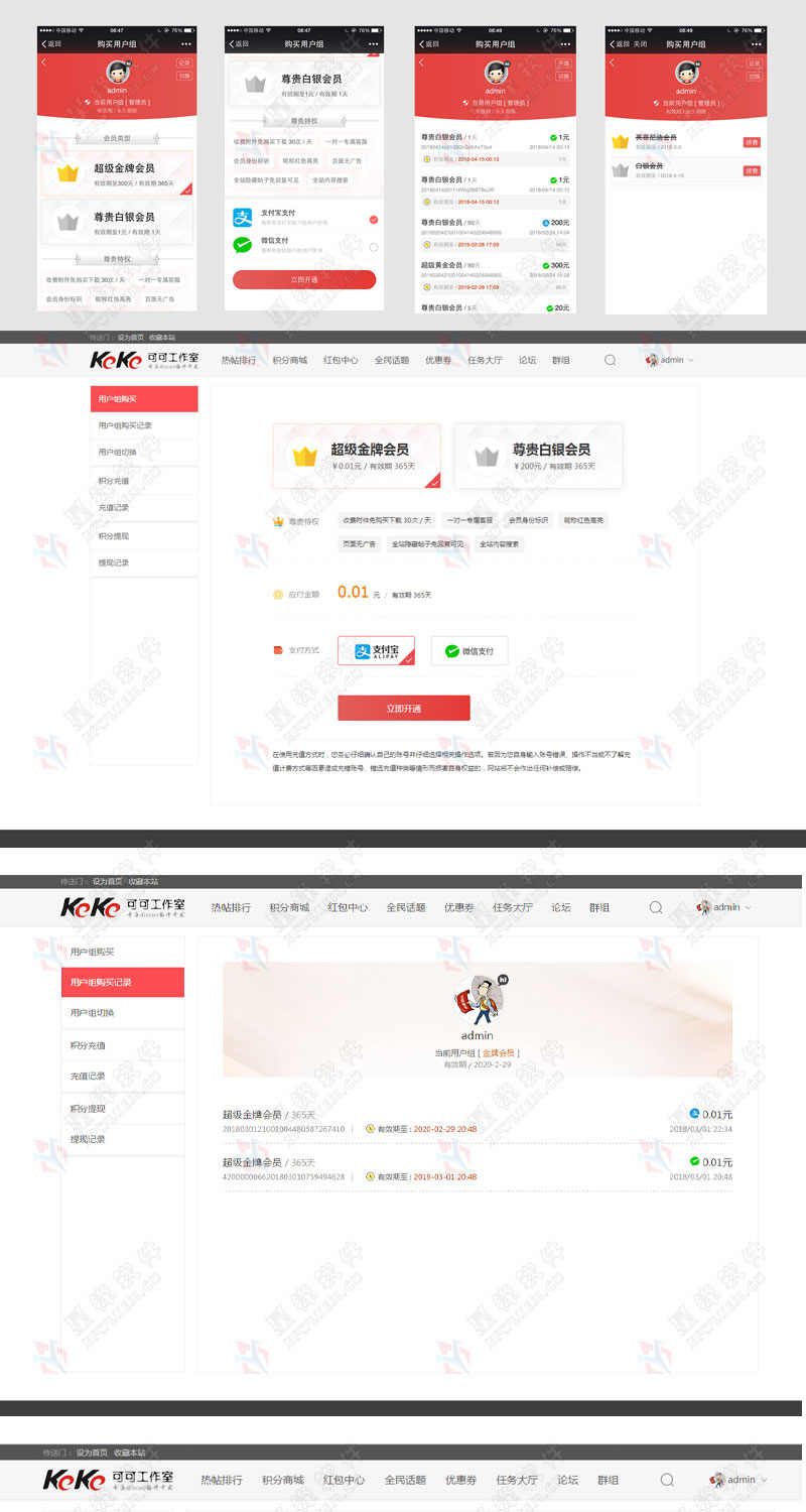 Discuz插件 （可可）微信购买会员用户组 53.210528_DZ正版插件源码
