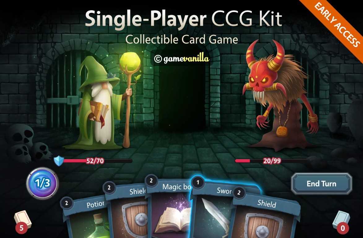 U3D 单人卡牌游戏项目源码 Single-Player CCG Kit 1.1.1EA - 宋马