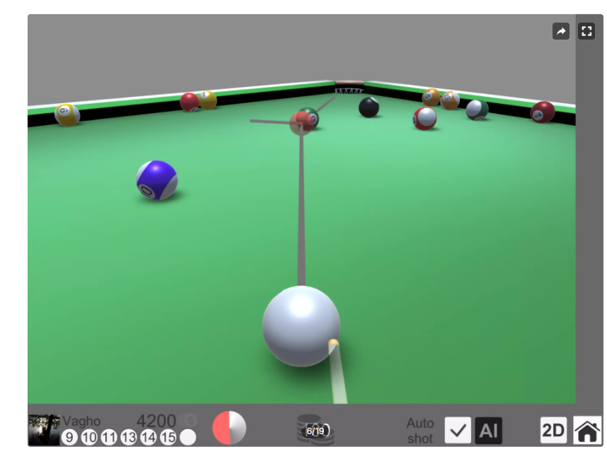 unity 8球台球 多人桌球游戏 完整工程源文件 U3D游戏源码 资源