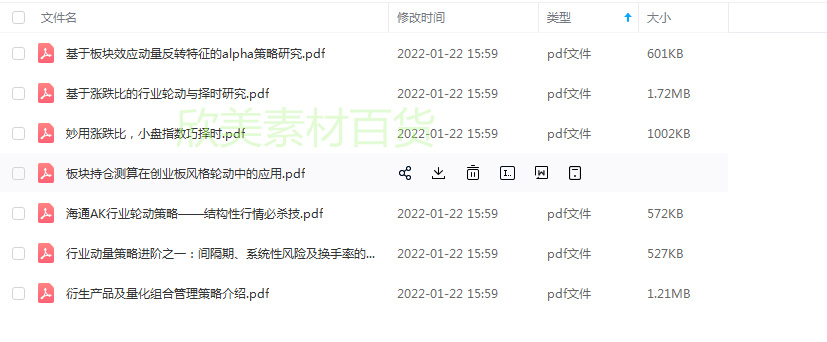 量化投资策略源码模型多因子短线量化交易策略方法分析电子版模板