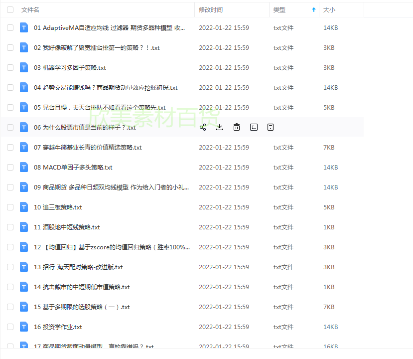 量化投资策略源码模型多因子短线量化交易策略方法分析电子版模板