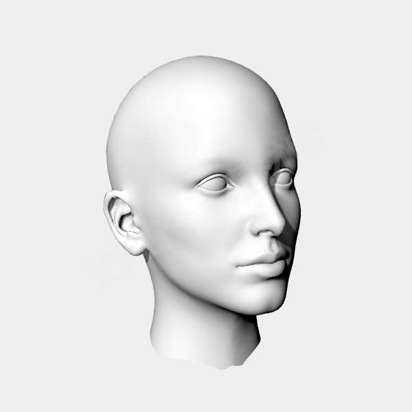 人头像人体头部模型犀牛3d建模渲染rhino/c4d/maya/max设计素材 - 送