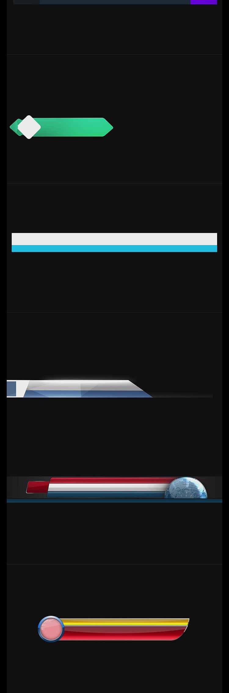 字幕条 标题条 字幕框 电视栏目新闻报幕 mov通道透明视频素材a58