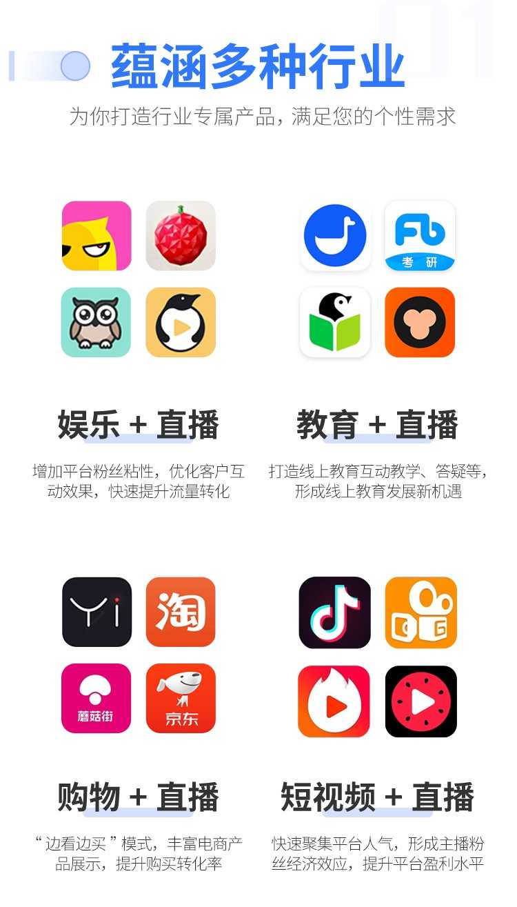 短视频直播APP 连麦PK 礼物打赏 多商户带货商城美颜特效源码搭建