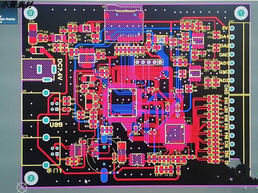 STM32+AD7606 8通道16位数据采集卡 PCB+原理图+源码 - 鹿快