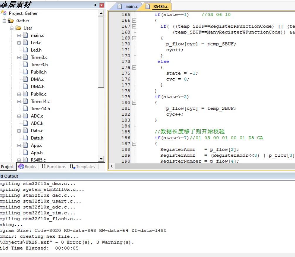 电流信号采集电路4-20mA,STM32F103,RS485输出 pcb+原理图+源码