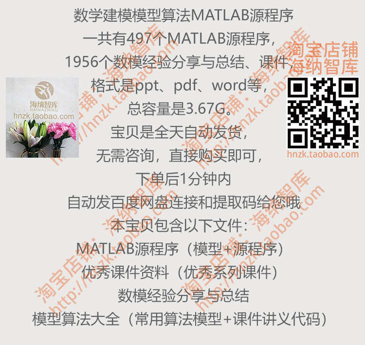 数学建模模型算法MATLAB源程序模型课件讲义源代码数模资料源码 - 鹿快