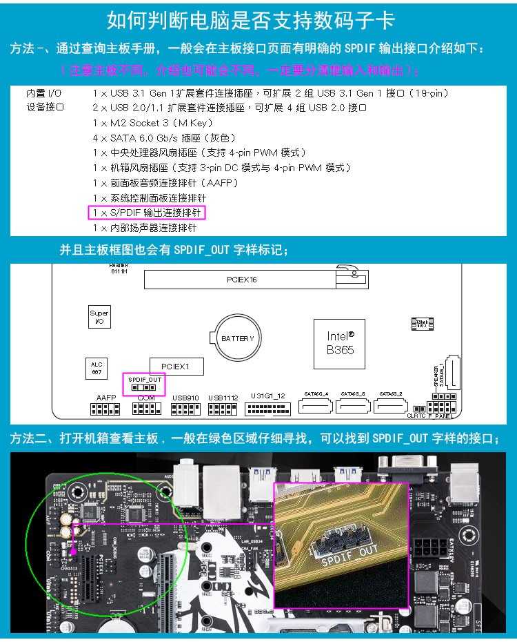 通用主板SPDIF镀金接口光纤同轴子卡AC3数字挡板PCM源码DTS输出