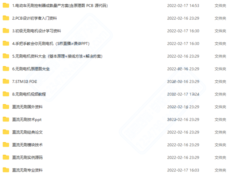 FOC电机控制代码电动车控制原理图源码直流无刷整套解决方案资料