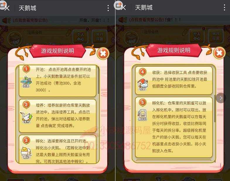 【带制度和教程】天鹅城理财游戏源码，天鹅湖游戏拆分