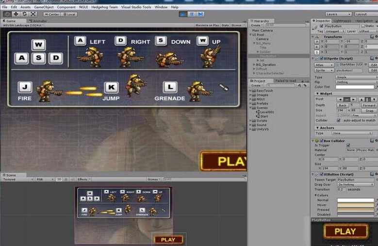 Unity2d《合金弹头》手机游戏源码