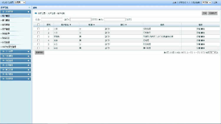 JAVA办公自动化OA后台管理系统源码