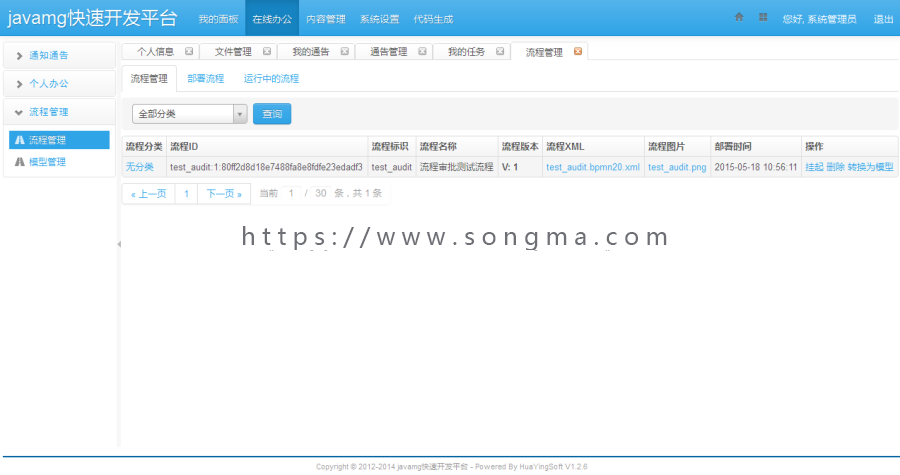 java源码springmvc mybatis bootstrap cms oa 快速开发管理框架