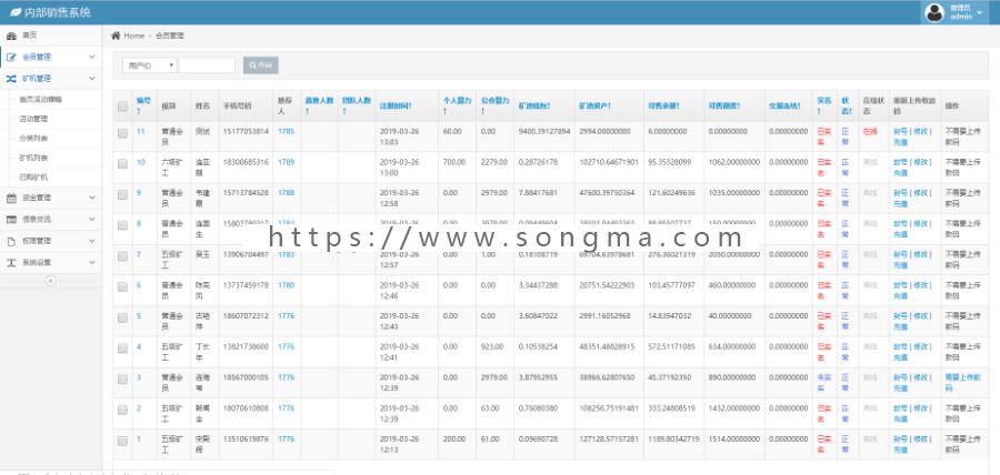 ThinkPHP矿机源码，经过测试