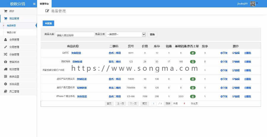 asp.net极欧分销系统源码