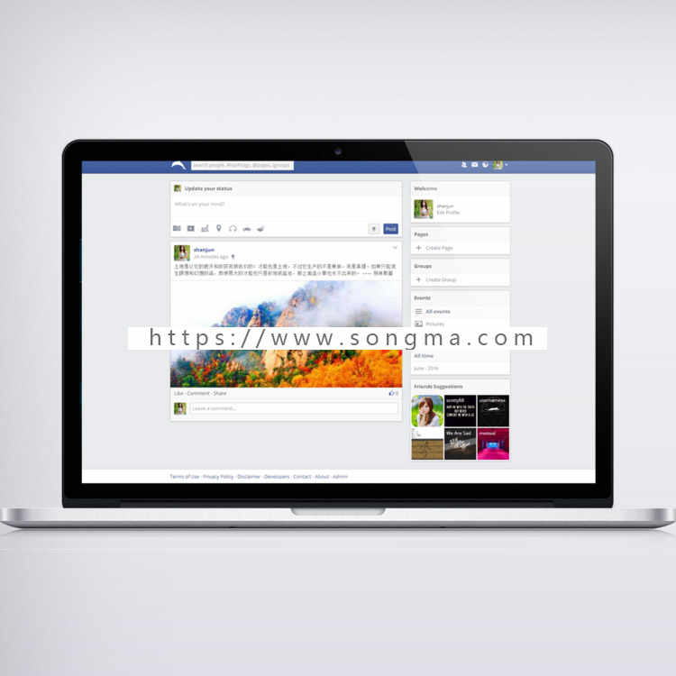 仿Facebook网站源码 社交网站系统 官方同步版本 3月更新现已推出 