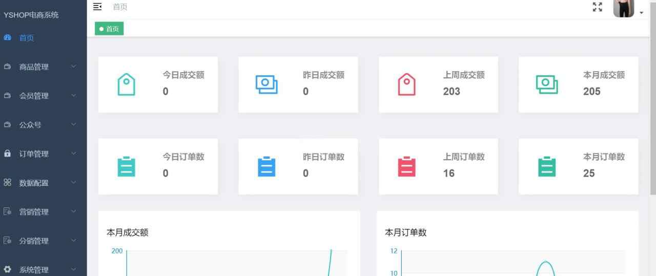 前后端分离多功能商城系统yshop v3.1.3源码