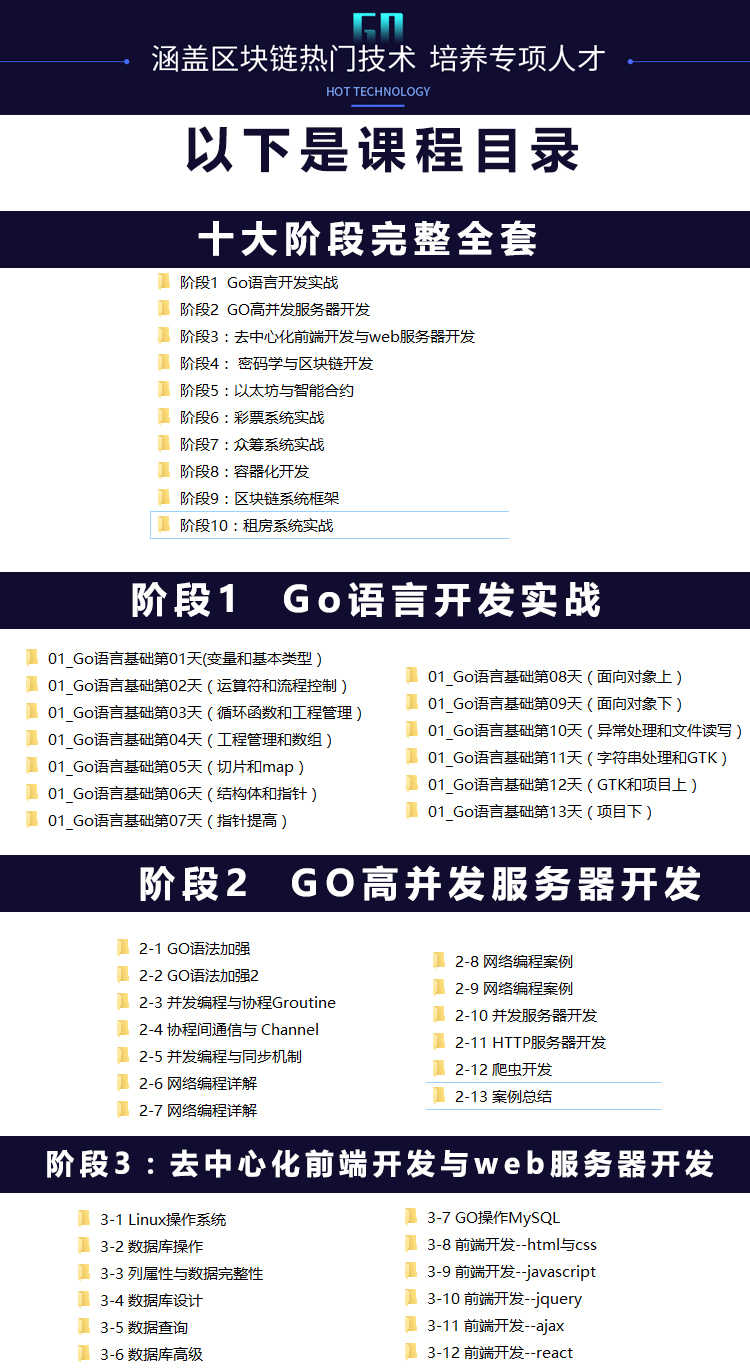 黑马go语言区块链编程开发基础 就业班全套视频教程2018 - 宋马