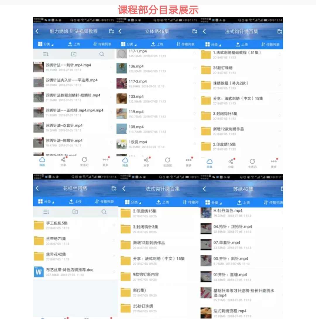 法式刺绣视频教程电子书书籍初级入门课程饰品苏绣印度秀