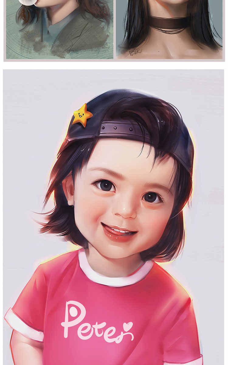 2018肖吉教程美少女插画视频教程合集cg原画厚涂ps板绘零基础自学