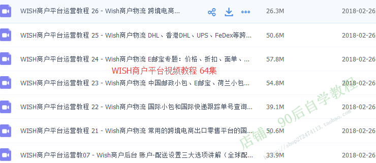图片[38] - 2018外贸跨境电商亚马逊/速卖通/WISH/开店推广运营视频教程培训 - 宋马