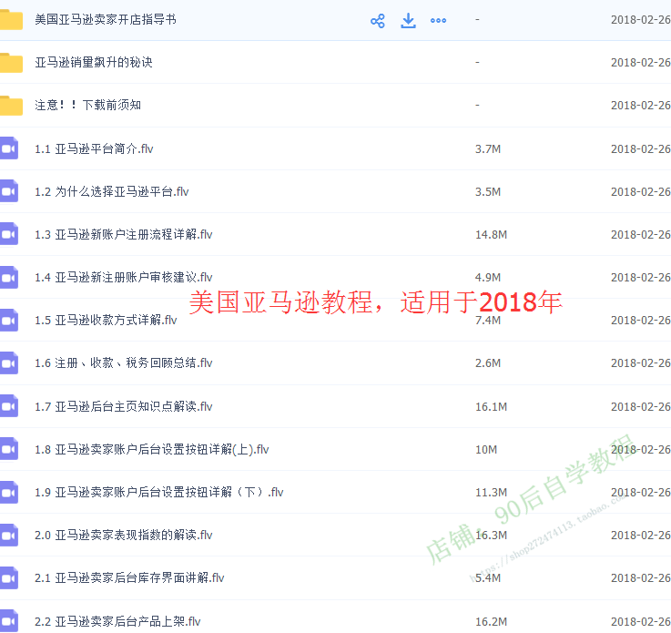 图片[25] - 2018外贸跨境电商亚马逊/速卖通/WISH/开店推广运营视频教程培训 - 宋马