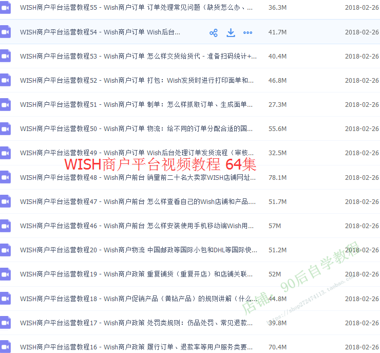 图片[34] - 2018外贸跨境电商亚马逊/速卖通/WISH/开店推广运营视频教程培训 - 宋马