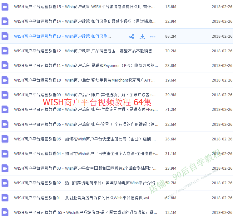 图片[35] - 2018外贸跨境电商亚马逊/速卖通/WISH/开店推广运营视频教程培训 - 宋马