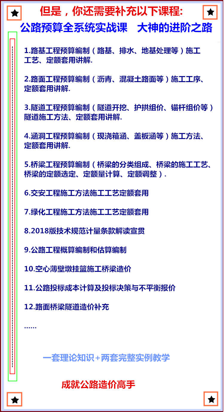公路工程造价预算同望软件实战教程识图视频套定额零基础实操素材