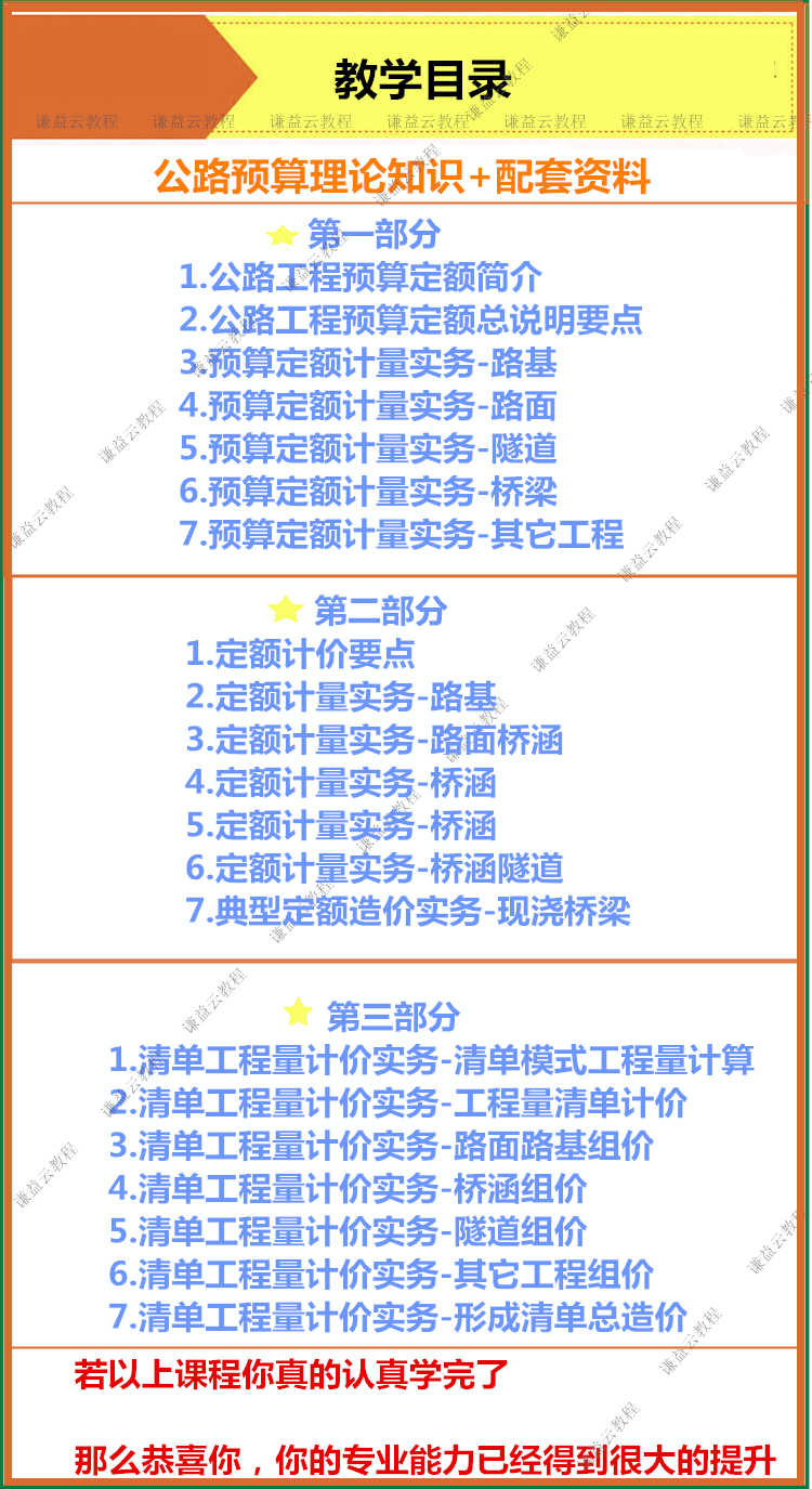 公路工程造价预算同望软件实战教程识图视频套定额零基础实操素材