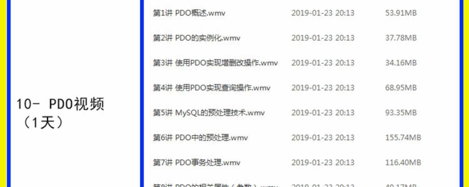 php视频教程2018全套黑马从零基础thinkphp5开发项目实战教学课程