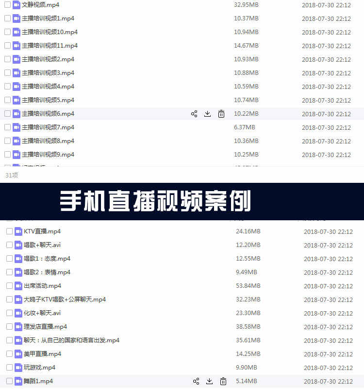 网红网络主播培训资料直播教程互动话题技巧学习行业培训视频资料