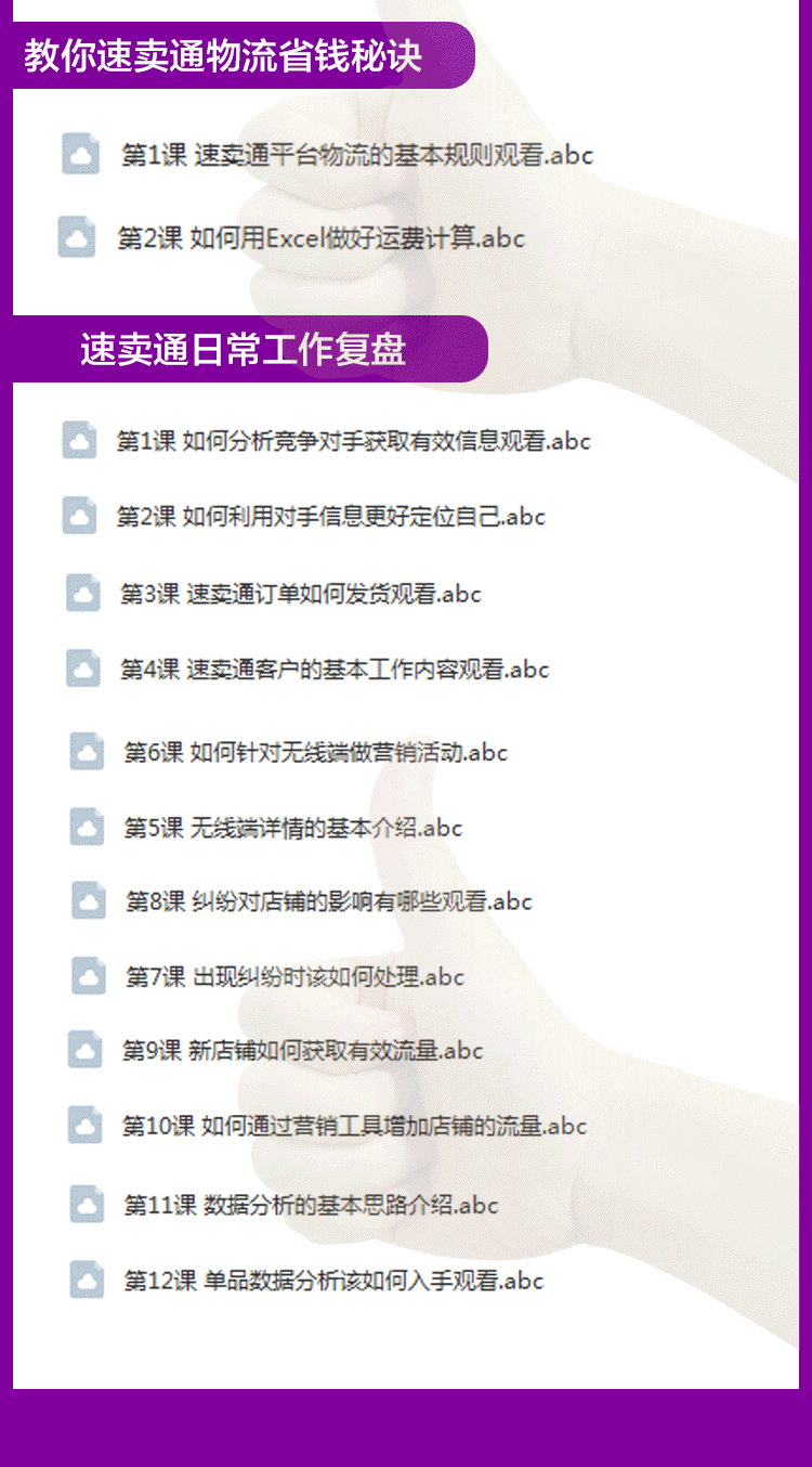 2019年跨境电商速卖通教程视频录制自学全套基础高阶运营培训课程