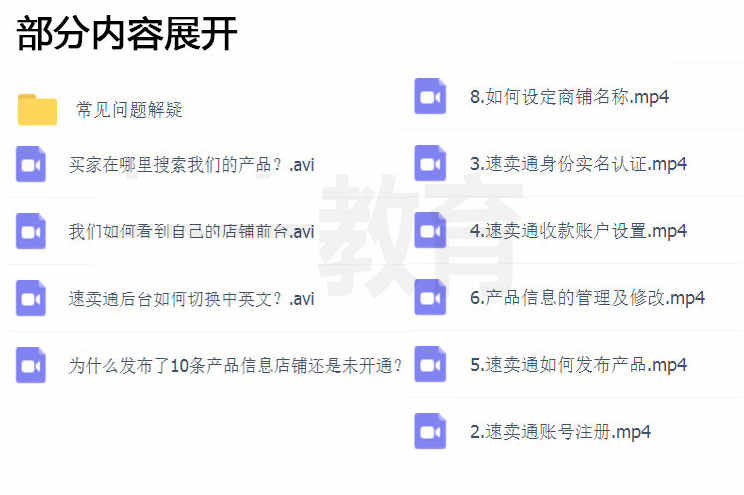 2019年跨境电商速卖通教程视频录制自学全套基础高阶运营培训课程