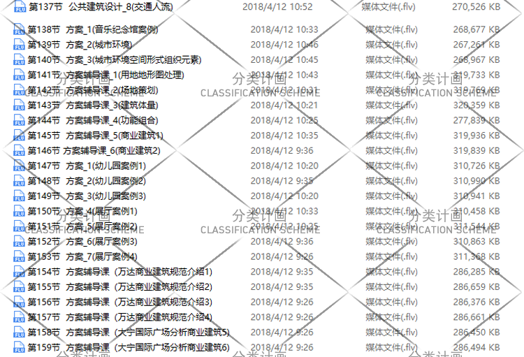 HYBZ-077 建筑学 建筑师场地住宅办公商业方案设计培训视频教程